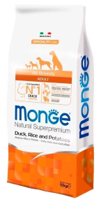 Корм для собак Monge Speciality Line (Сухой корм Монже для собак всех пород утка с рисом и картофелем )