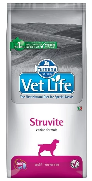 Корм для собак Farmina Vet Life Canine Struvite (Фармина корм для собак лечение и профилактика МКБ струвитных уролитов)