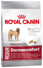 Корм для собак Royal Canin Medium Dermacomfort (Сухой корм Роял Канин Медиум Дермакомфорт для собак средних пород кожное раздражение и зуд)