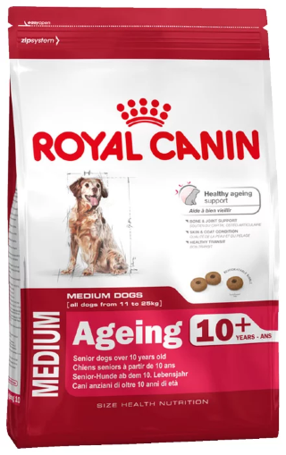 Корм для собак Royal Canin Medium Ageing 10+ (Сухой корм Роял Канин Медиум Эйджинг 10+ для пожилых собак Средних пород в возрасте от 10 лет)