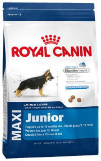 Корм для собак Royal Canin Maxi Junior (Сухой корм Роял Канин Макси Юниор для щенков крупных пород в возрасте от 5 до 15 месяцев)