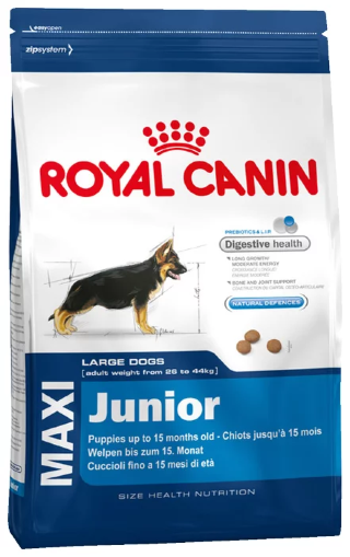 Корм для собак Royal Canin Maxi Junior (Сухой корм Роял Канин Макси Юниор для щенков крупных пород в возрасте от 5 до 15 месяцев)