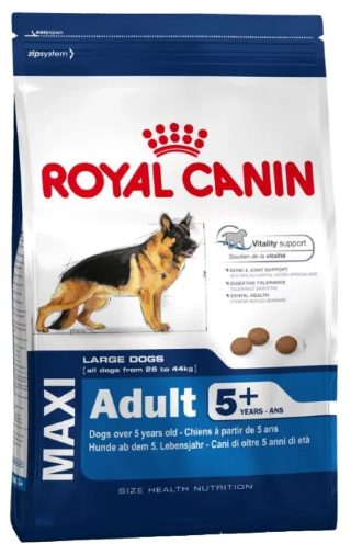 Корм для собак Royal Canin Maxi Adult 5+ (Сухой корм Роял Канин Макси Эдалт 5+ для взрослых собак Крупных пород в возрасте от 5 лет)
