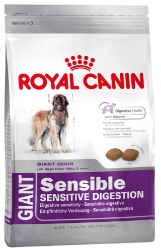 Корм для собак Royal Canin Giant Sensible (Сухой корм Роял Канин Джайнт Сенсибл для Гигантских пород Чувствительное пищеварение)