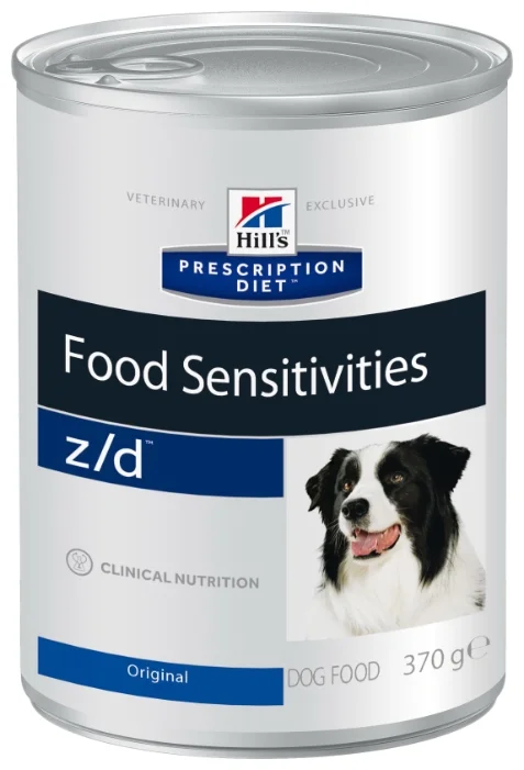 Купить Корм для собак Hills Prescription Diet Z/D Canine Allergy  Management canned (Консервы Хиллс для собак при пищевой аллергии) по цене  299 руб. в интернет магазине MyMegaDog