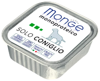 Консервы для собак Monge Dog Monoproteico Solo – Монобелковый паштет для собак из мяса кролика