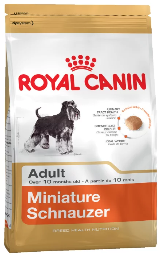 Корм для собак Royal Canin Miniature Schnauzer Adult (Сухой корм Роял Канин для собак породы Миниатюрный Шнауцер старше 10 месяцев)