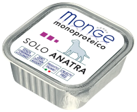 Консервы для собак Monge Dog Monoproteico Solo – Монобелковый паштет для собак из мяса утки