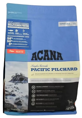Корм для собак Acana Pacific Pilchard (Сухой корм Акана для Собак с Чувствительным Пищеварением с Тихоокеанской Сардиной)