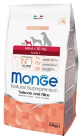 Корм для собак Monge Speciality Mini Adult Лосось (Сухой корм Монже для взрослых собак мелких  пород лосось с рисом)